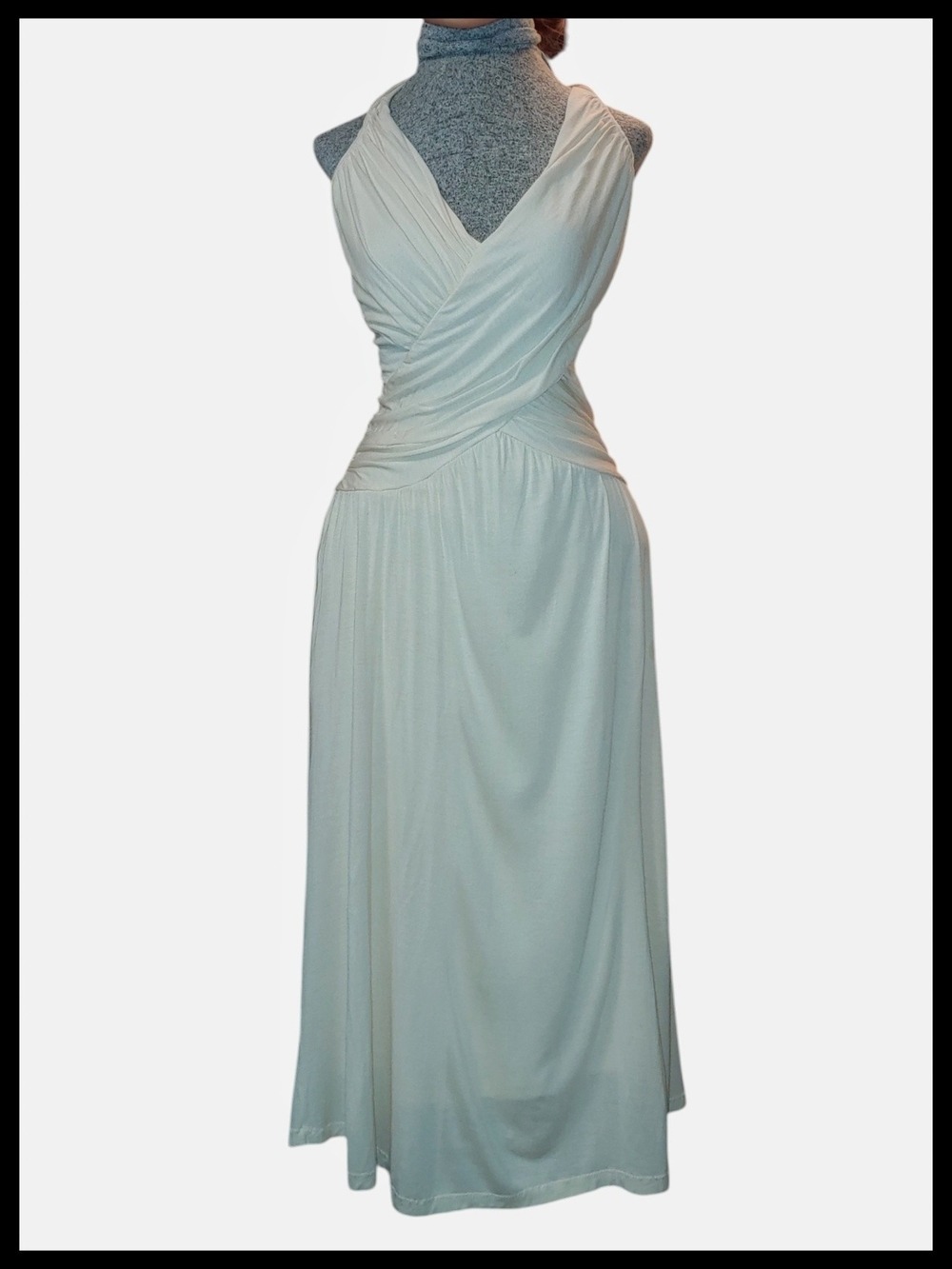 Soft Karanina Cream Halter Dress